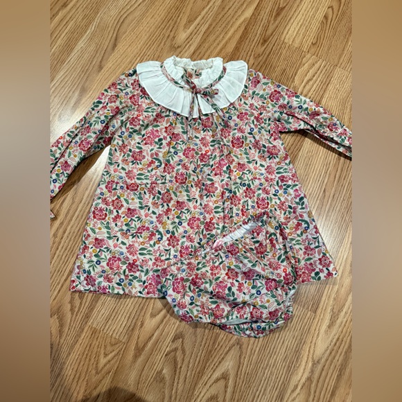 La Coqueta Other - La Coqueta Pink Floral Odisea Baby Girl Set